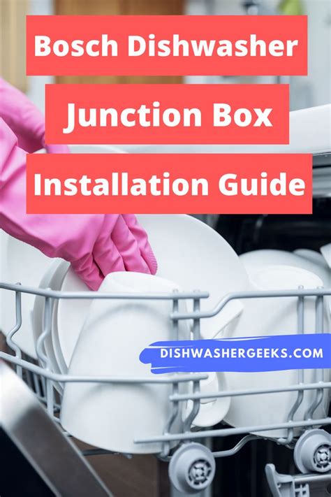 how to put in a junction box for dishwasher|bosch powercord with junction box.